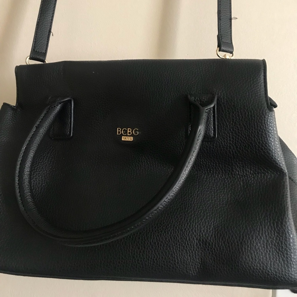 BCBG Paris Black leather Handbag